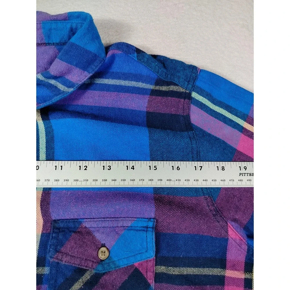 Mossimo Flannel Shirt Womens 3X Multicolor Plaid Cabincore Cozycore Outdoors